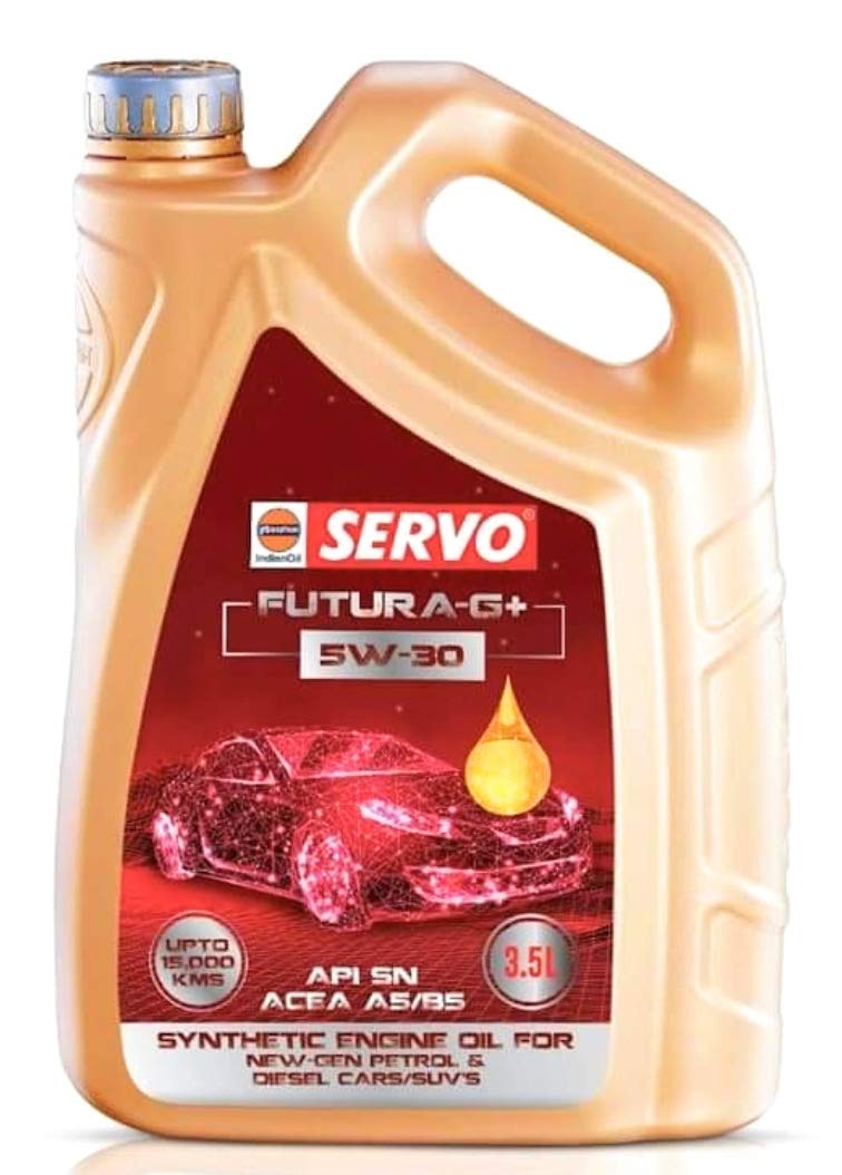 SERVO Futura G Plus Synthetic Engine Oil for Gen Petrol and Diesel Car/SUVs 5W-30, 3.5L-image-10