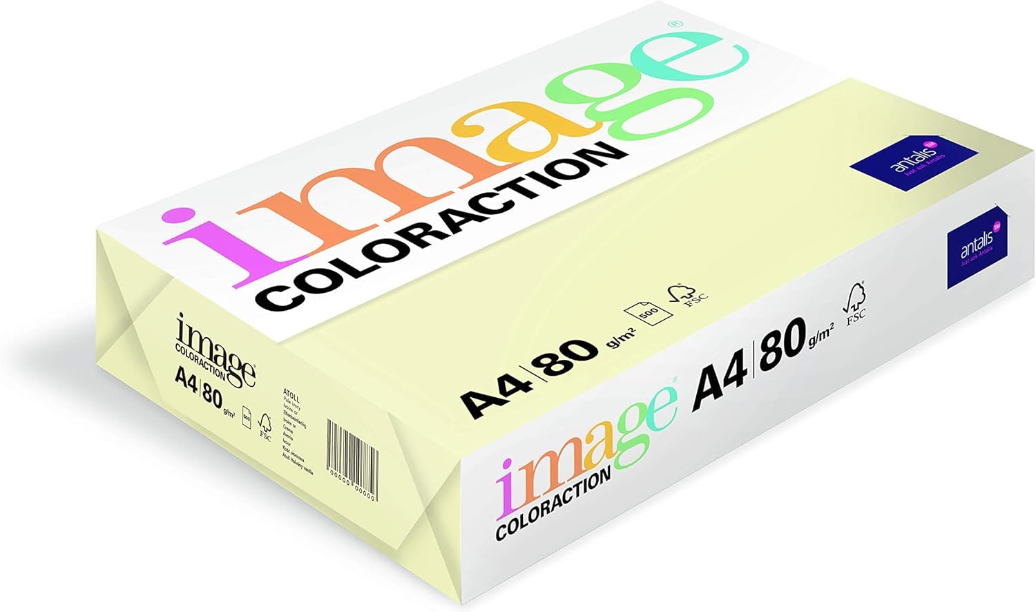 80 GSM A4 Coloraction Printer Paper Pale Ivory (Atoll) 1 Ream of 500 — image 1