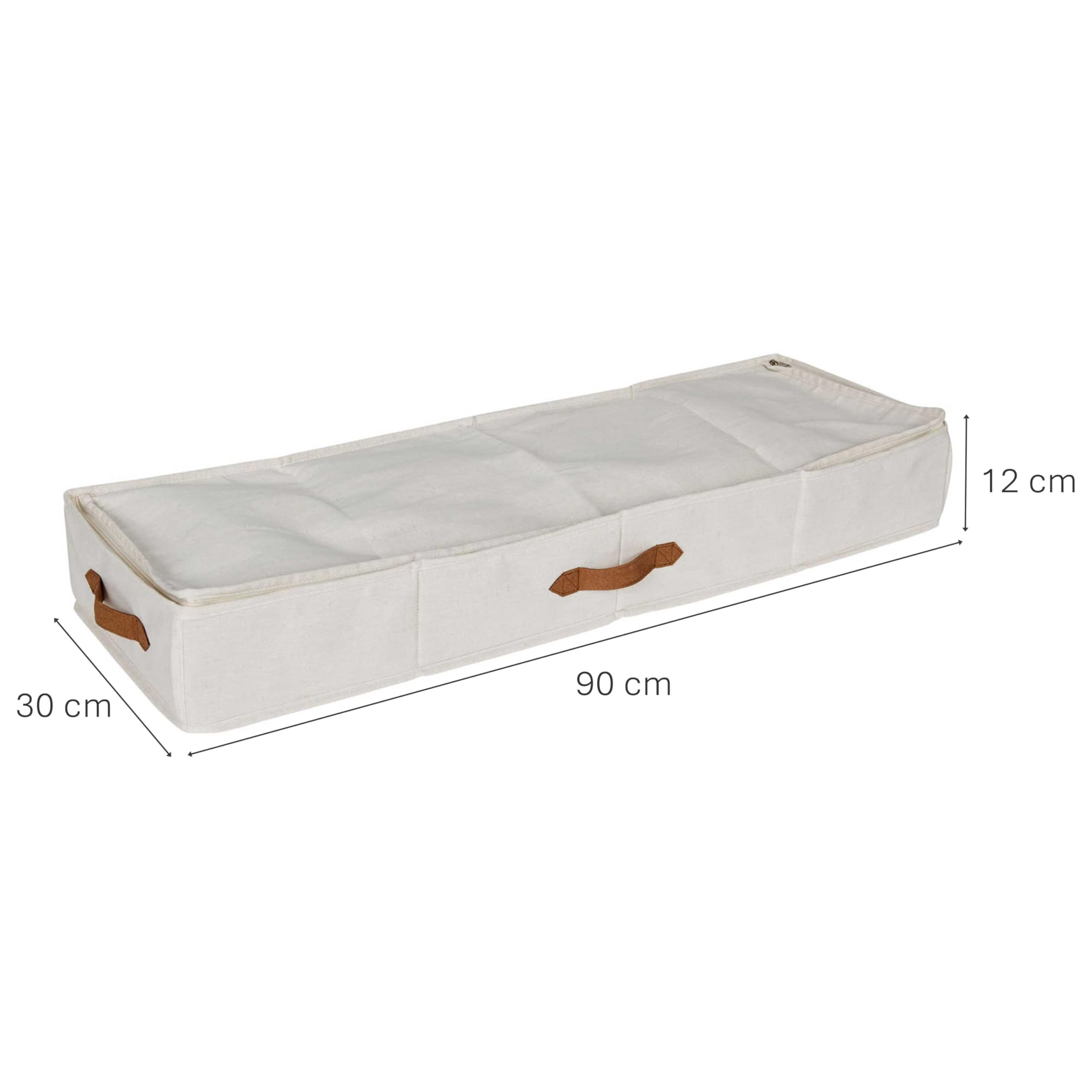 LOVE IT STORE IT Premium Geschenkpapier Organizer - Hochwertige Geschenkpapier Aufbewahrung aus Stoff - Mit Fächern für Geschenkbänder - Beige - 90x30x12 cm