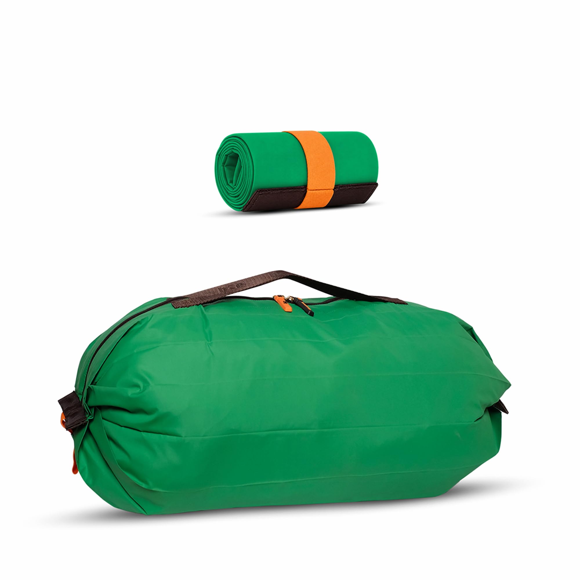 Burrito Foldable Duffel Bag Large Travel Luggage, Lightweight Water-Resistant Carry-On Gym, Portable Travel Organizer, Holds Up to 20 kg, Folds into a Compact Burrito-Shaped Pouch. (Forest Green)-image-20