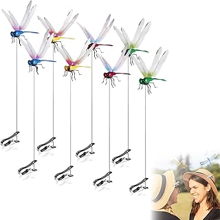 8PCS Dragonfly Garden Decor Clips