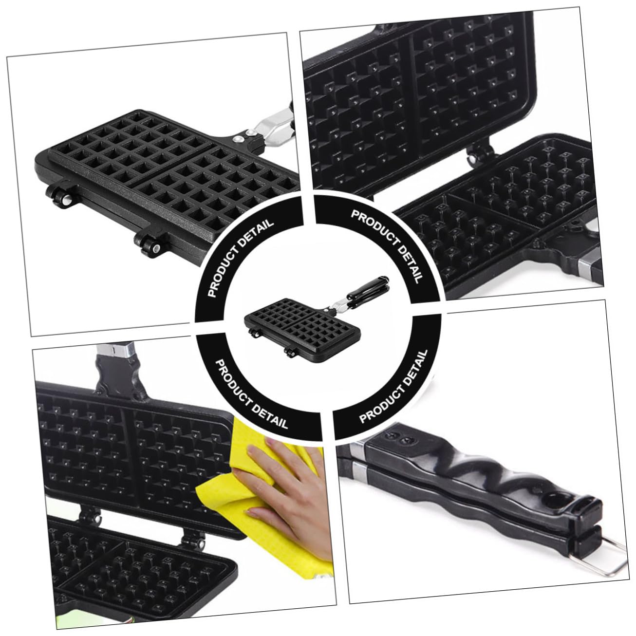 Stampo Waffle Antiaderente per Mold per Torte e Dolci Utensile da Forno Leggero e Facile da Pulire per Cucine e Regalo per Amanti della