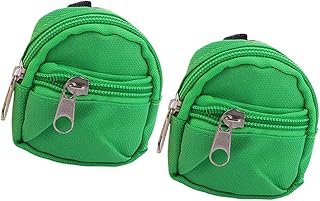 PRETYZOOM 2Pcs Mini Coin Purse Backpack Charm Backpack Keychain Pendant Change Zipper Pouches for Backpack Decor Green