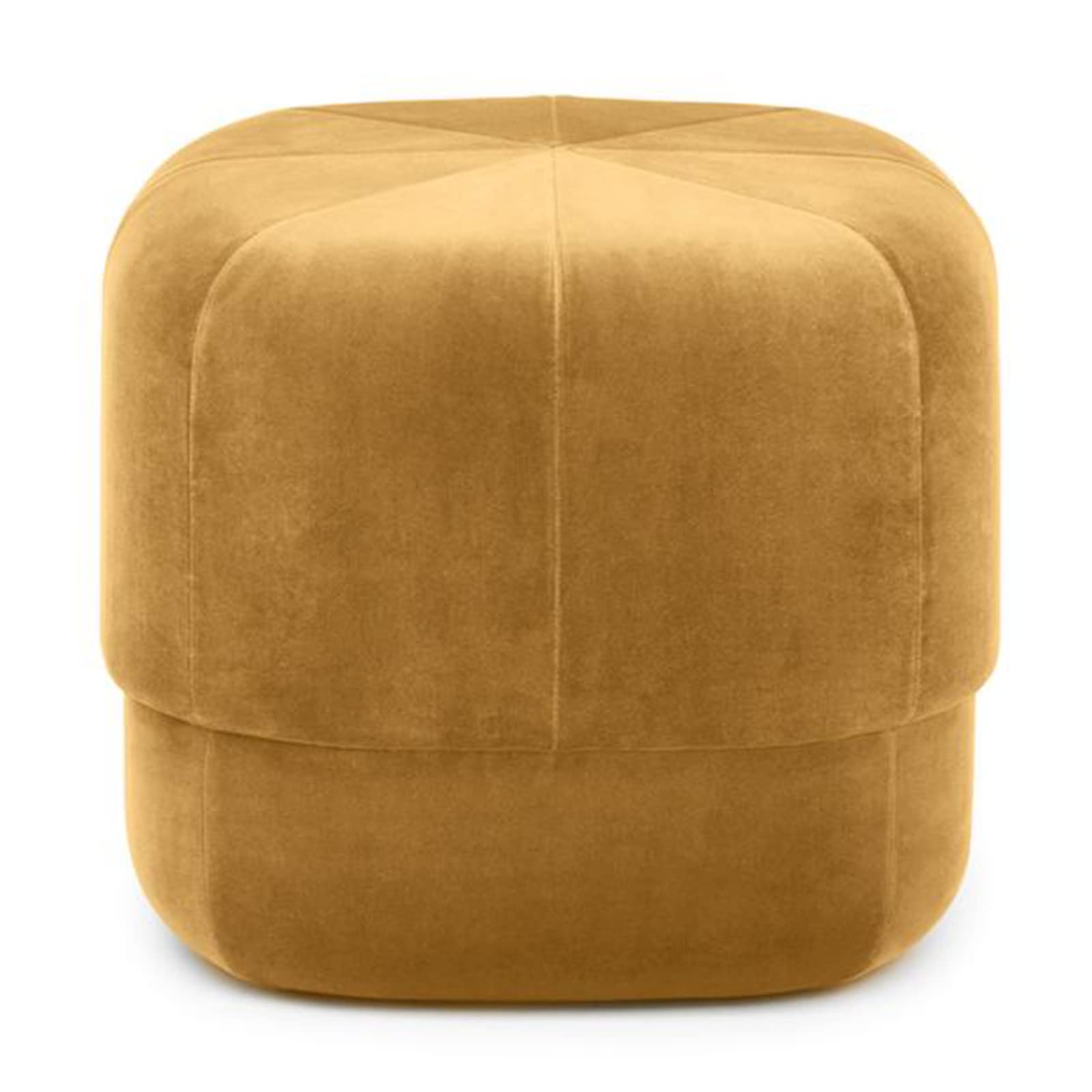 Repose-pieds rembourré multifonctionnel meuble salon pouf rond fourrure