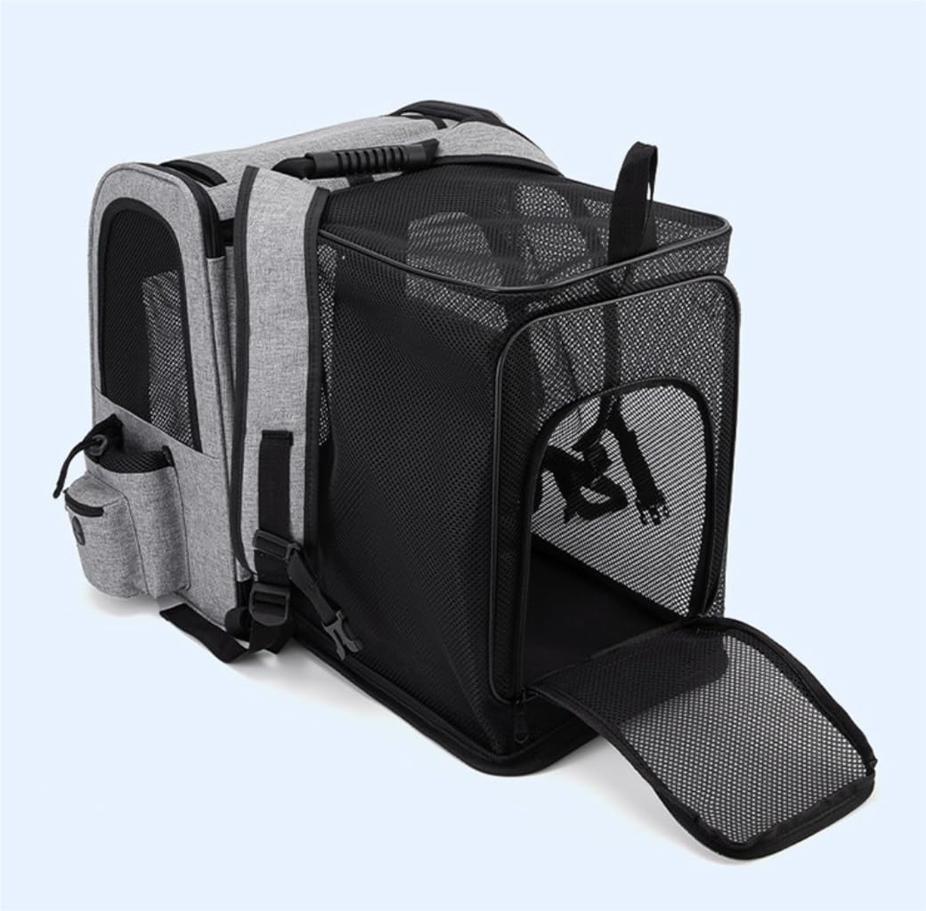 Rucksack Katzentrage-Rucksäcke, Erweiterbarer Katzenrucksack Mit Atmungsaktivem Netz-Haustiertrage-Rucksack Für Haustiere Haustier(A)