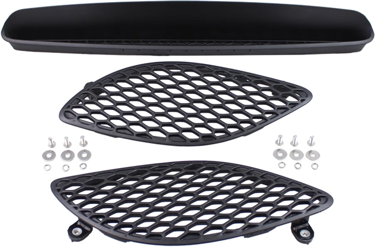 Left Right Center Hood Bezel Scoop Panel Insert Set for Dodge Durango 2018-2020