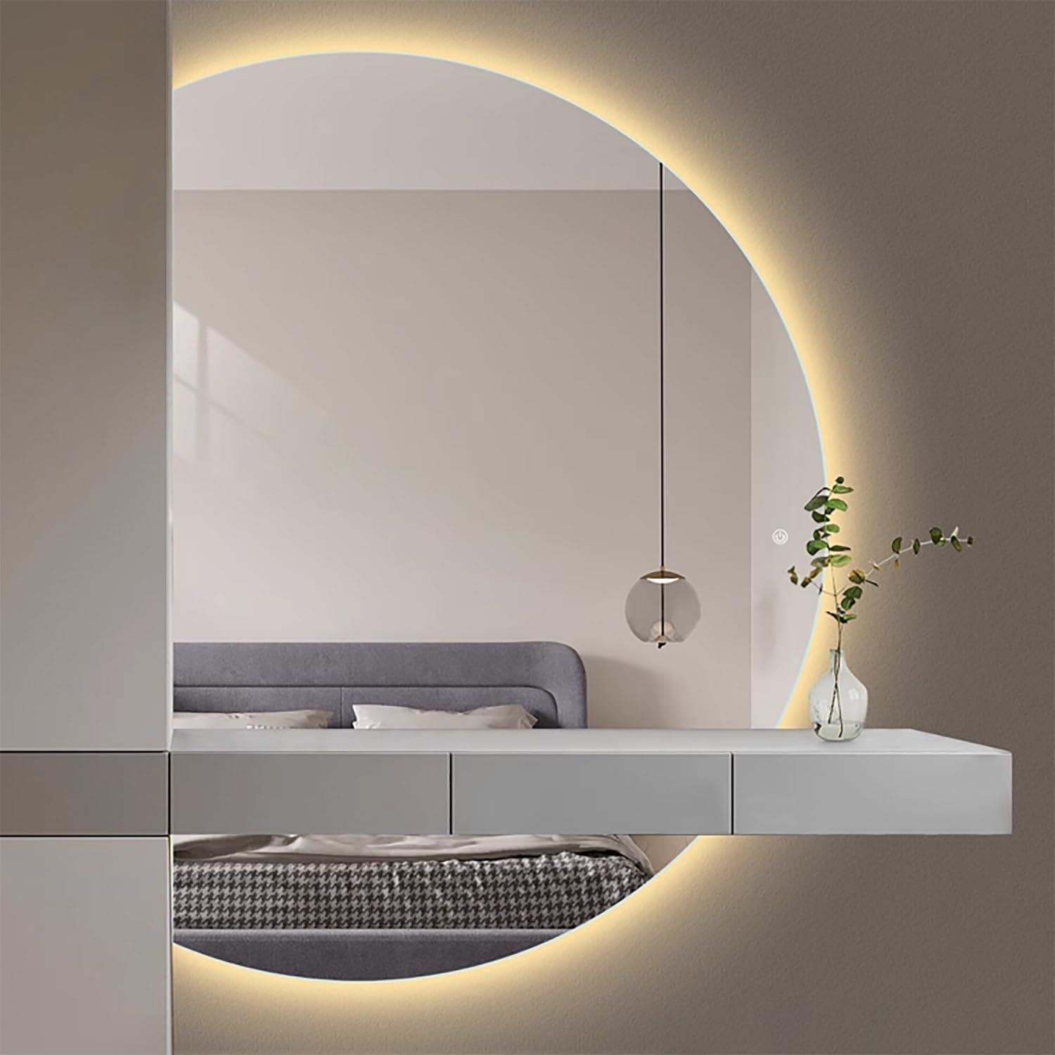 FGXHHS Modern Backlit with Anti-Fog Technology for Vanity and Dressing Areas