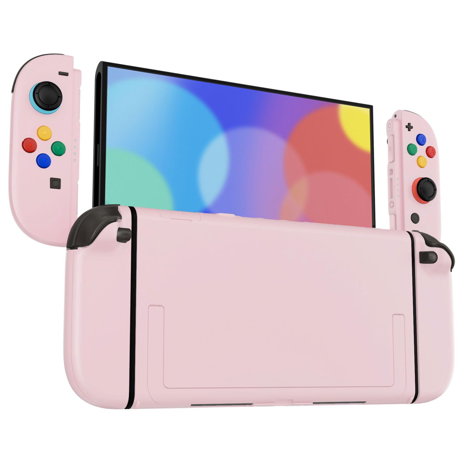 eXtremeRate Cover per Nintendo Switch 2, Tasti Kit Joycon 2 Custodia Posteriore Console Ricambio, Accessori per Nintendo Switch 2,Senza Joycon e Console - Rosa