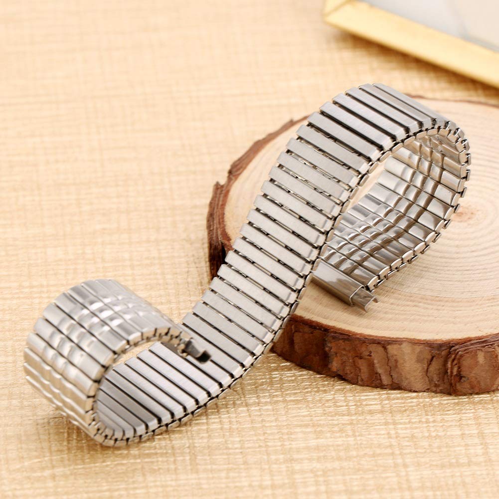 Cinturini per Orologi Cinturino Elastico per Orologio 16mm Cinturino in Acciaio Inossidabile 18mm Senza Fibbia in Metallo di Ricambio 20mm Cinturino per Orologio da Polso 22mm Braccialetto