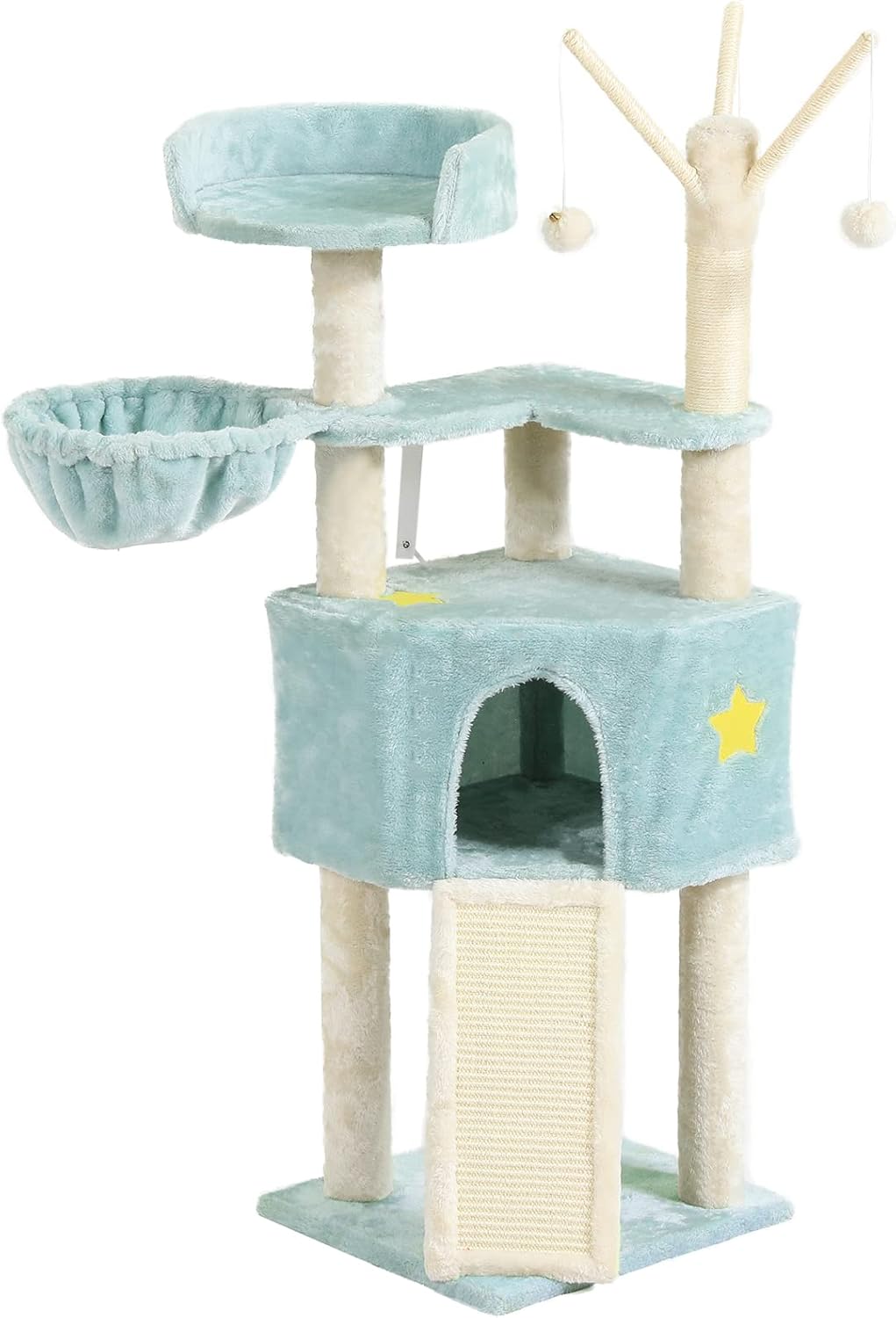 MSmask Cat Tree Cat Tower for Indoor Cats, 51Inch Cat