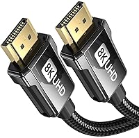 Vista 11 de Silkland Cable HDMI ARC/eARC 8K 2.1 para barra de sonido de 6.6 pies, 8K @60Hz 4K a 120Hz, cable HDMI de alta velocidad para cine en casa, 48 Gbps
