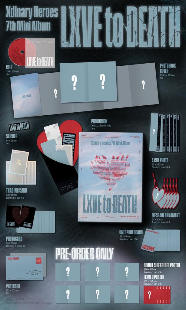 Xdinary Heroes LXVE to DEATH [Photobook ver.] 7th Mini Album+Pre