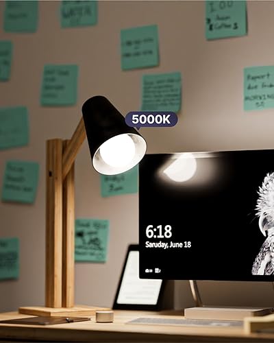 Miniatura 4 de Sunco - Paquete de 12 bombillas LED equivalentes a 9 W equivalentes a 60 W, base E26, luz diurna de 5000 K, bombilla LED A19 para dormitorio,