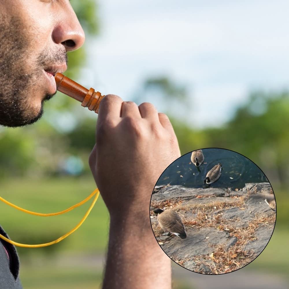 DONGKER Llamadas de pato, silbato de pato de imitación de imitación de pato, sonido fuerte para caza, camping, al aire libre, atrapar patos