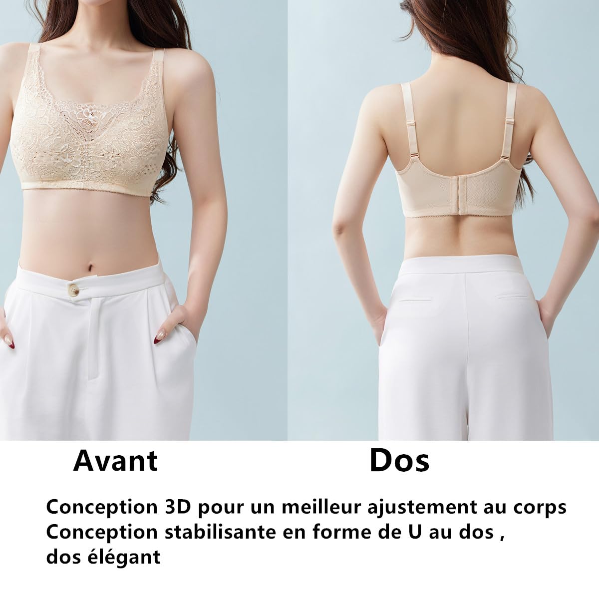 Soutien-Gorge de Mastectomie avec Poches pour de Nombreux Types de prothèse Mammaire Post-Chirurgie