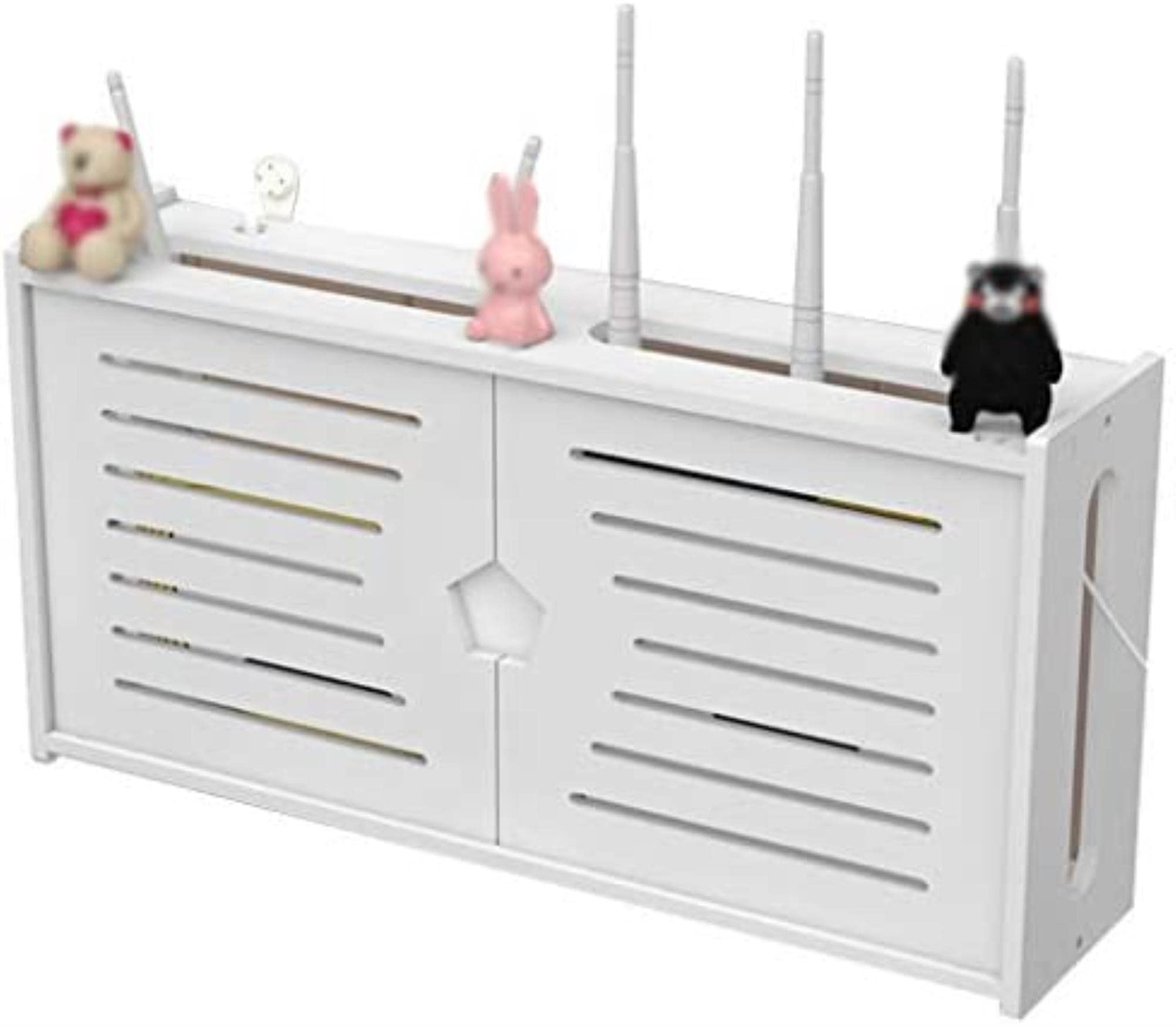 Boîte de stockage de routeur pour dissimuler les câbles sur le mur