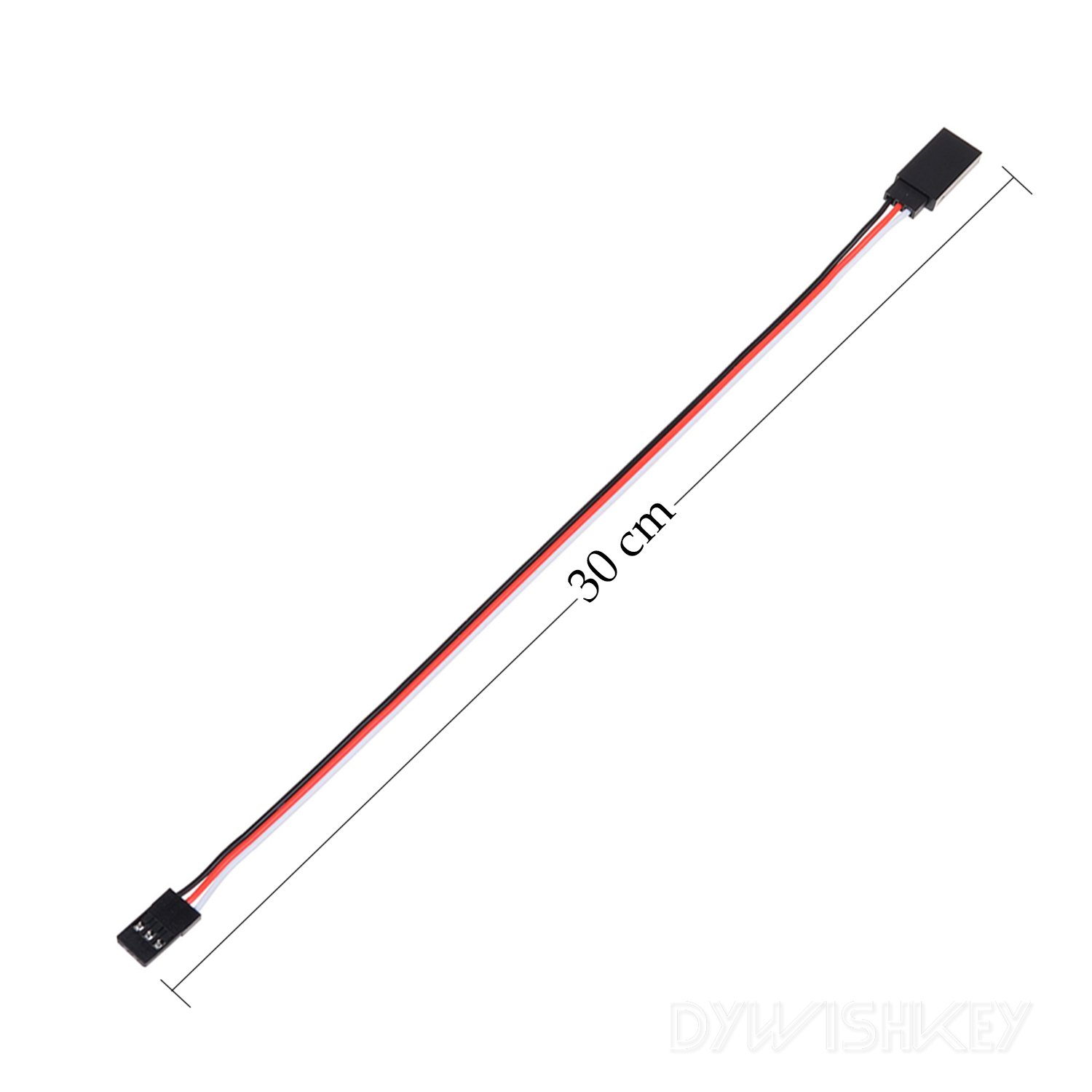 DYWISHKEY 30cm Servo Cables, Male to Female (10 Pack)