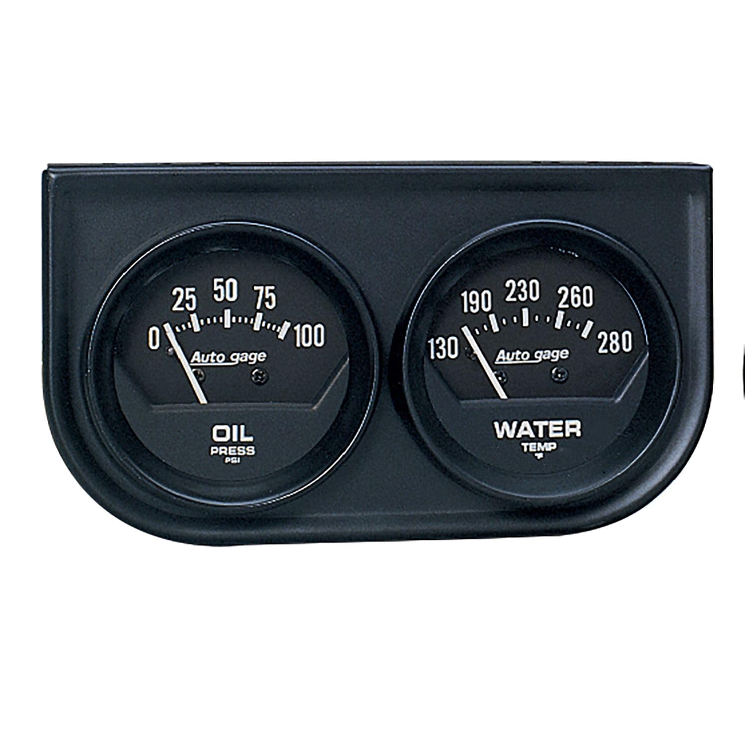AUTO Meter 2345 Autogage Black Console Oil/Water Gauge 2.3125 in.