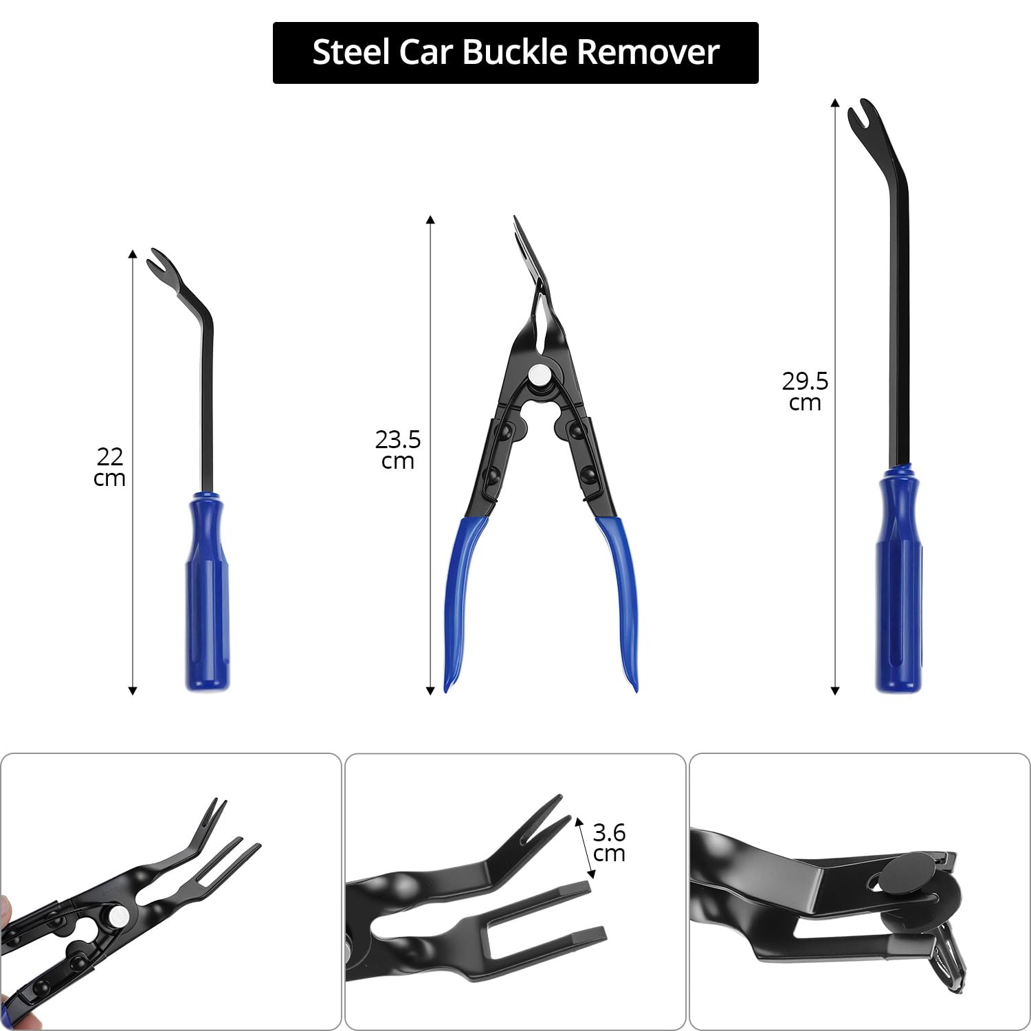 QWORK® 330 pièces Outil demontage Garniture Voiture, Outil de Levier de Garniture intérieure, Outil de dépose du Panneau d'autoradio