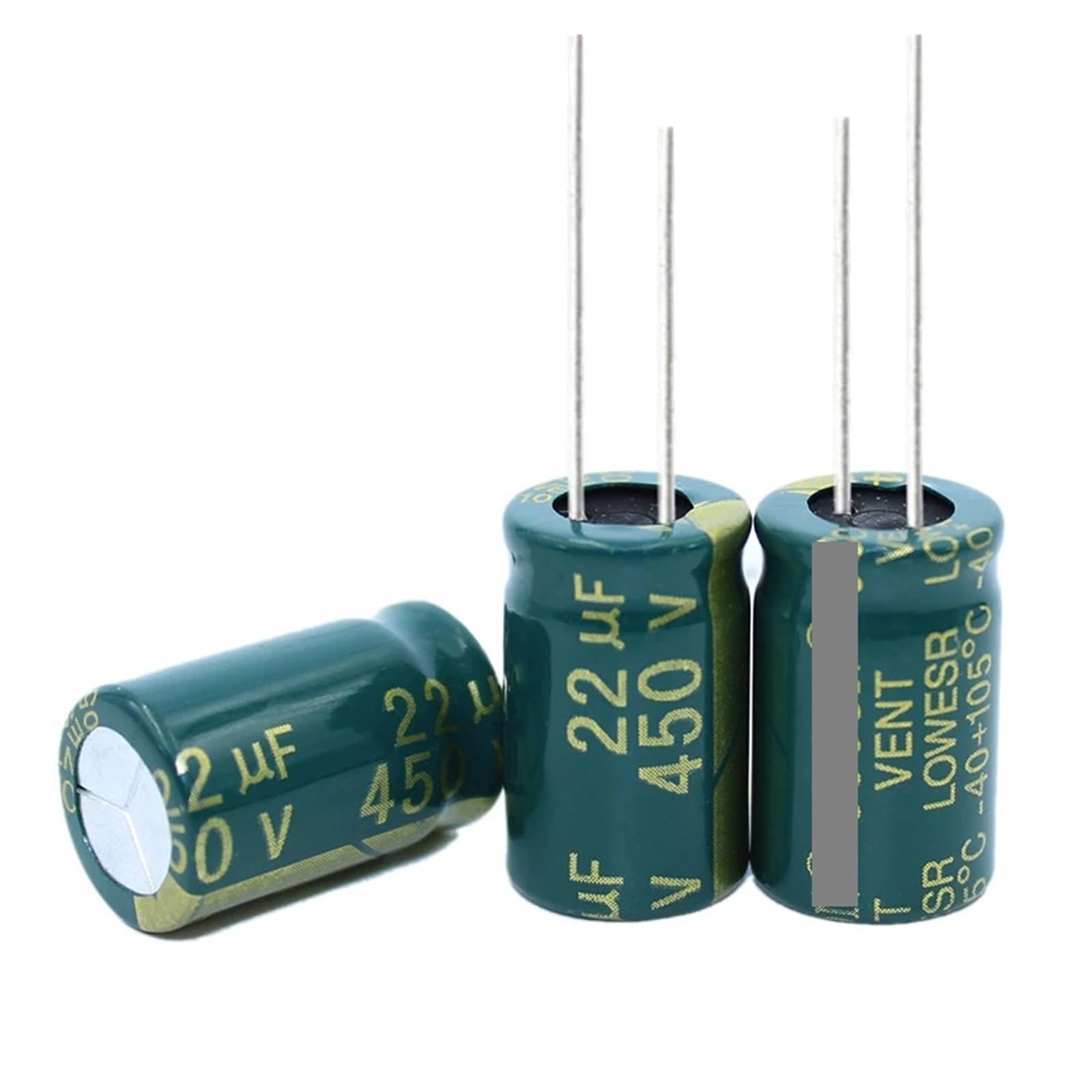 Condensateur électrolytique 450V 22uF haute durabilité pour réparation TV et audio