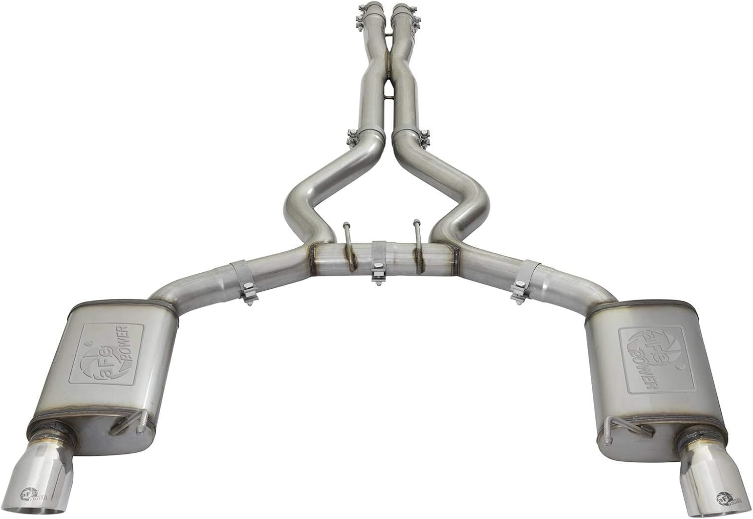 aFe Power 49-33072-1P Mach Force-Xp 3" 304 Stainless Steel Cat-Back Exhaust System, 1 Pack
