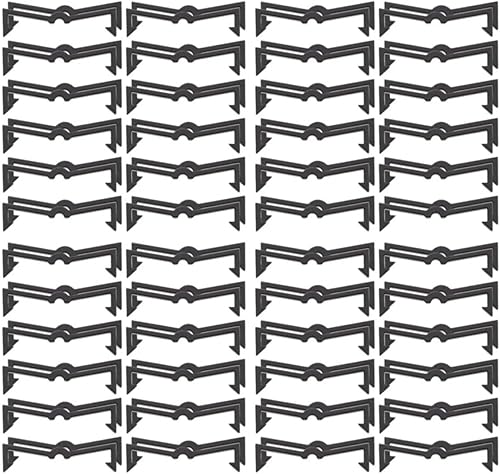100 clips de plástico portátiles para tablero de clavijas, sujetadores seguros para exhibición de tableros de clavijas, fácil almacenamiento y