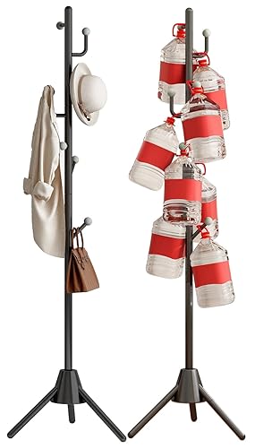 Heavy Duty Anti-Tip Coat Rack with 8LB Stable Weighted Base,