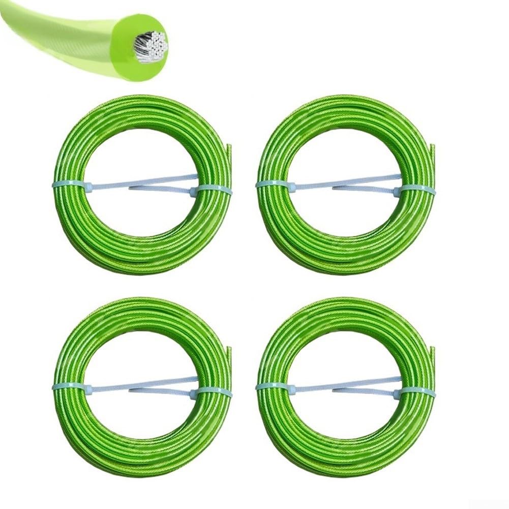 Hilo Desbrozadora para acero Nylon 2.4mm Corte Uniforme Hilo(4packs 2.4mm*5M)