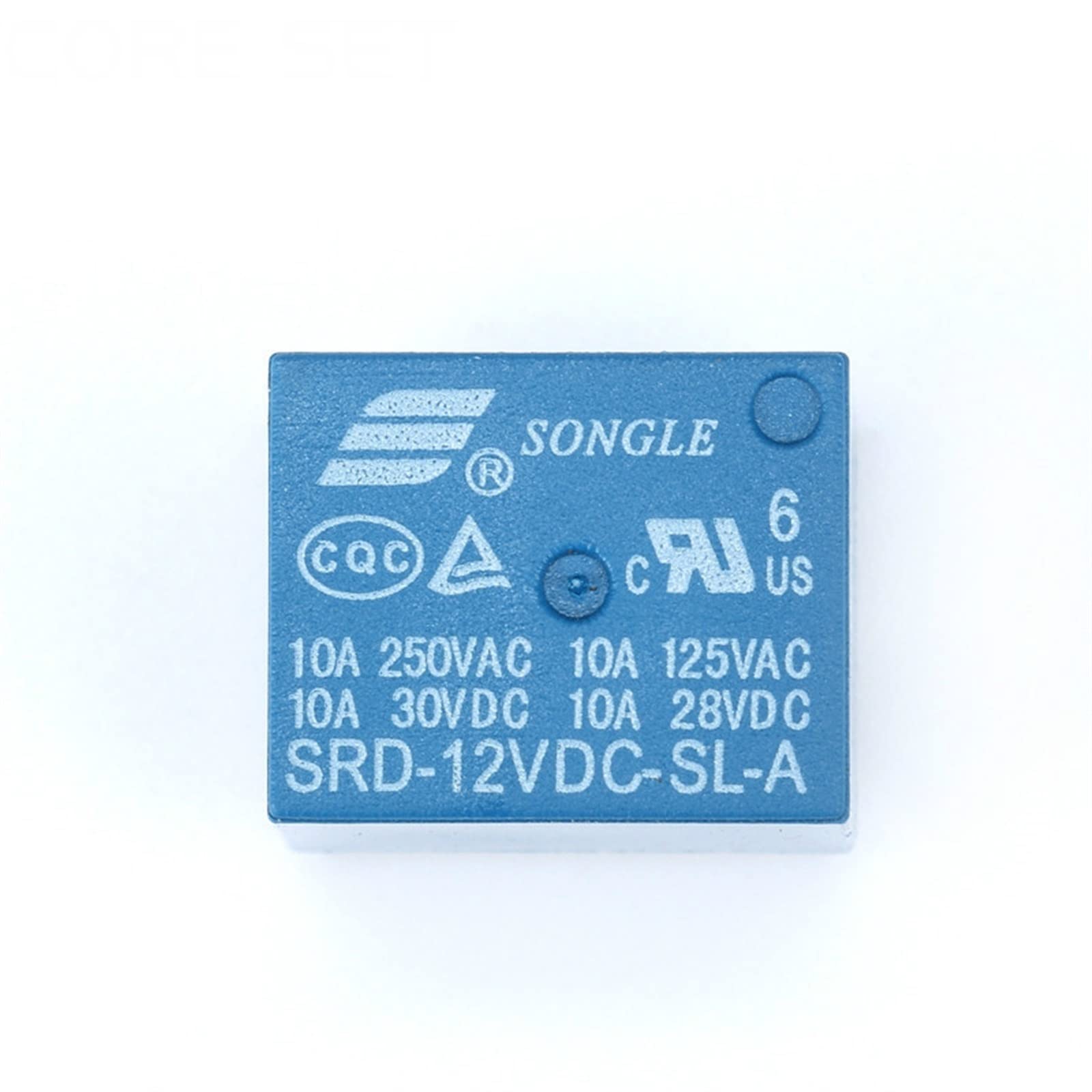 10 pz Relè SRD-05VDC-SL-A 5V 10A 250VAC 4PIN T73 RD-24VDC-SL-A RD-12VDC-SL-A 24V 12V Relè di Potenza 10A (Size : 5V)