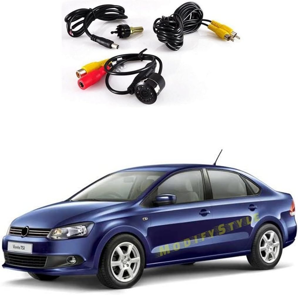 ModifyStyle Car Reverse Parking Camera Suitable for Volkswagen Vento (2010 to Present)