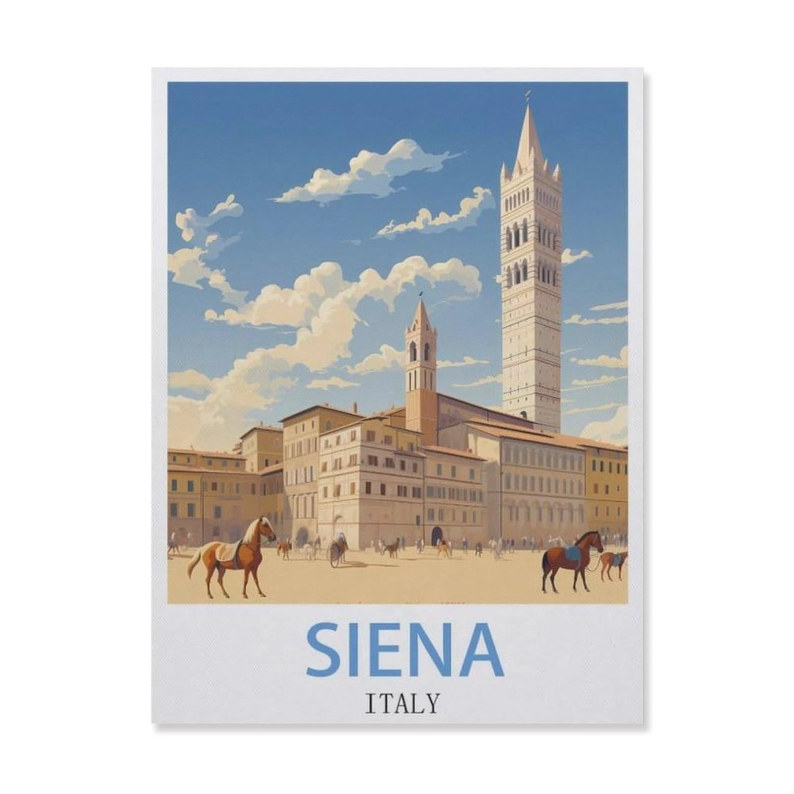 Metal Sign Tin Sign，Siena Italy(30x40cm）
