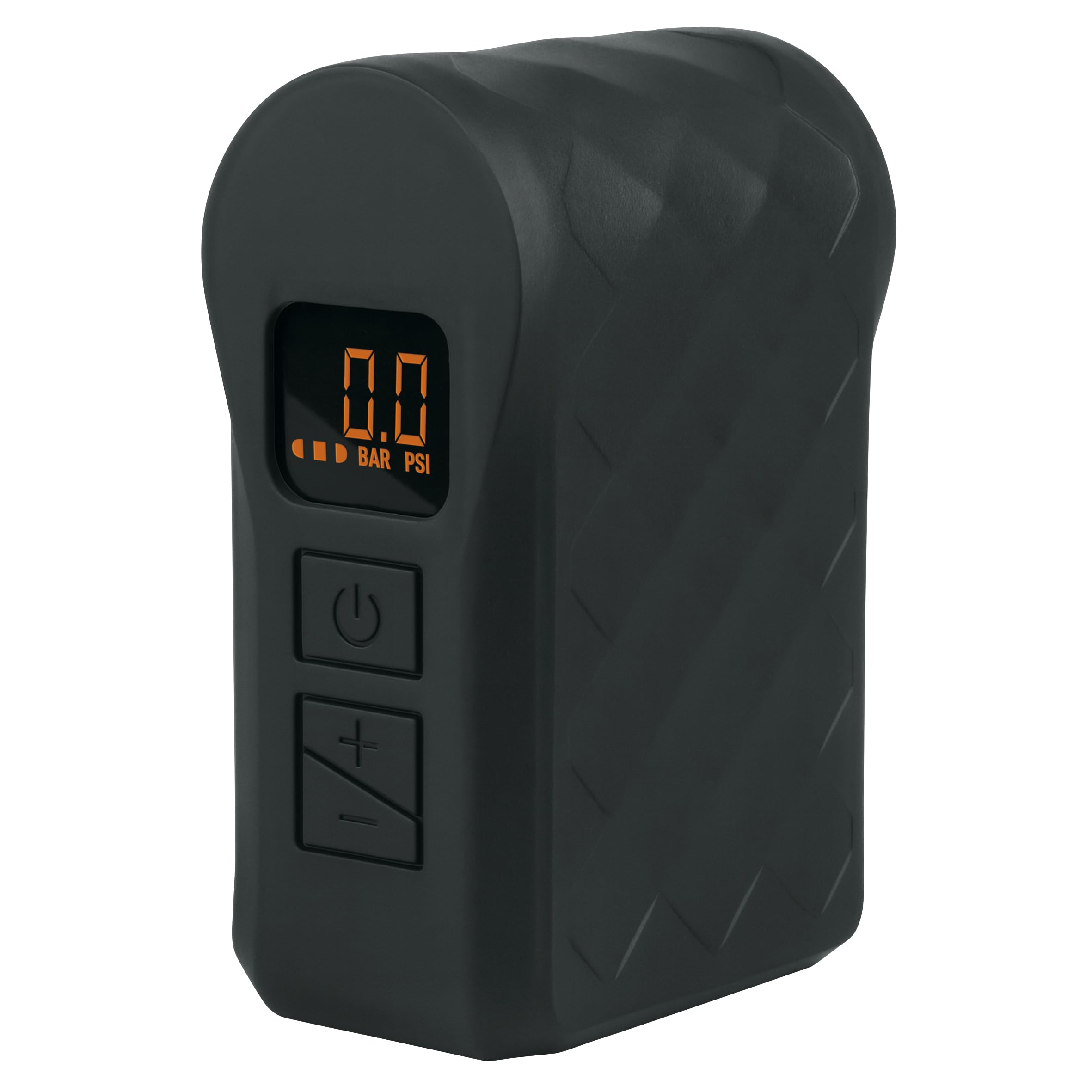 SKS Germany EMP Mini Pompe électrique (Pompe à air sans Fil pour Les déplacements, Pression réglable avec Fonction d'arrêt Automatique, tête de Pompe réversible pour valves SV/AV, câble USB et