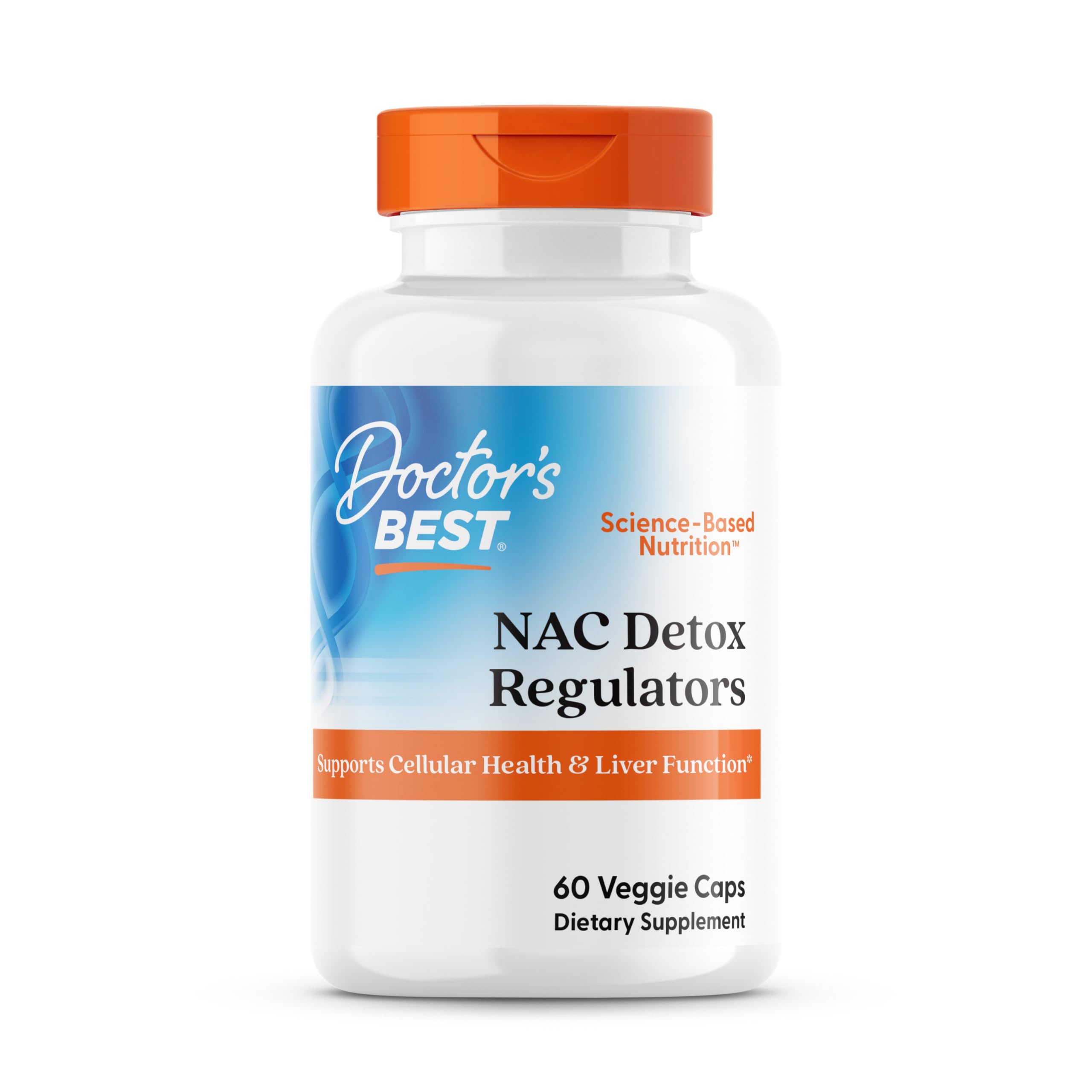 Doctor'S Best - Nac Detox Regulators 600 Mg. 60 Vegetarian Capsules 115415