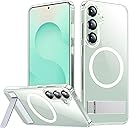SPIDERCASE Magnetic for Samsung Galaxy S25 Plus Case, with [3 Stand Ways][ Military Grade Drop Protection] with Invisible Stand Shockproof Slim Case Just for Samsung Galaxy S25 Plus 6.7", Clear