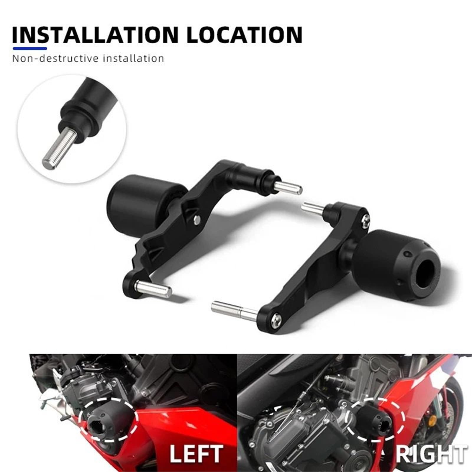 Przednie tylne koło oś widelca suwaki Pasuje Do CBR650R 2024 2025 2026 Motocykle Rama Zabezpieczająca Przed Upadkiem Suwak Owiewka Osłona Crash Pad Protector