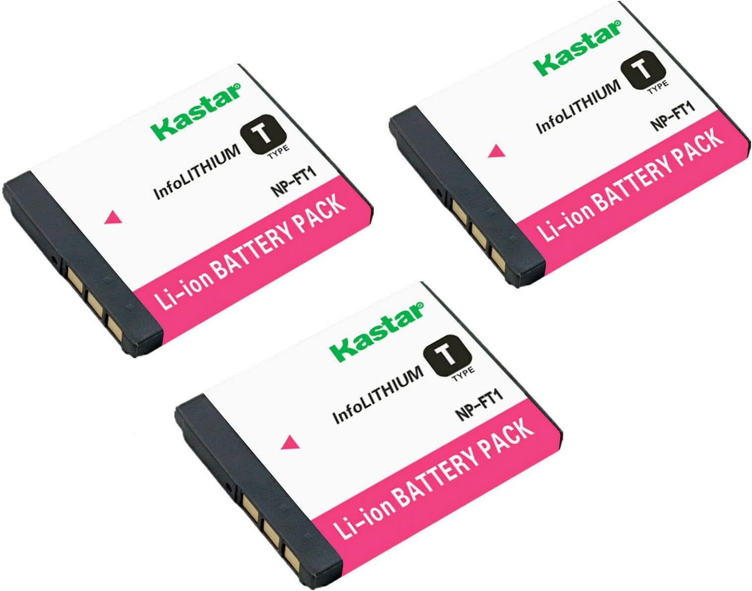 Kastar 3-Pack NP-FT1 Battery Replacement for Sony Cybershot DSC-T3S, Cybershot DSC-T5, Cybershot DSC-T5/B, Cybershot DSC-T5/N, Cybershot DSC-T5/R, Cybershot DSC-T9 Camera