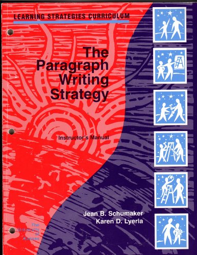 The Paragraph Writing Strategy Instructor's Man... B0006R4LAC Book Cover