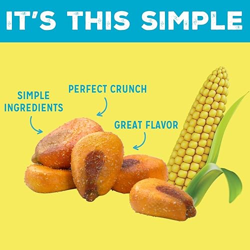 Miniatura 3 de LOVE CORN Sal y vinagre  Maíz crujiente - Sin gluten - A base de plantas y vegano - Snack saludable - Bajo en azúcar - Sin OMG - (caja de 6 bolsas,