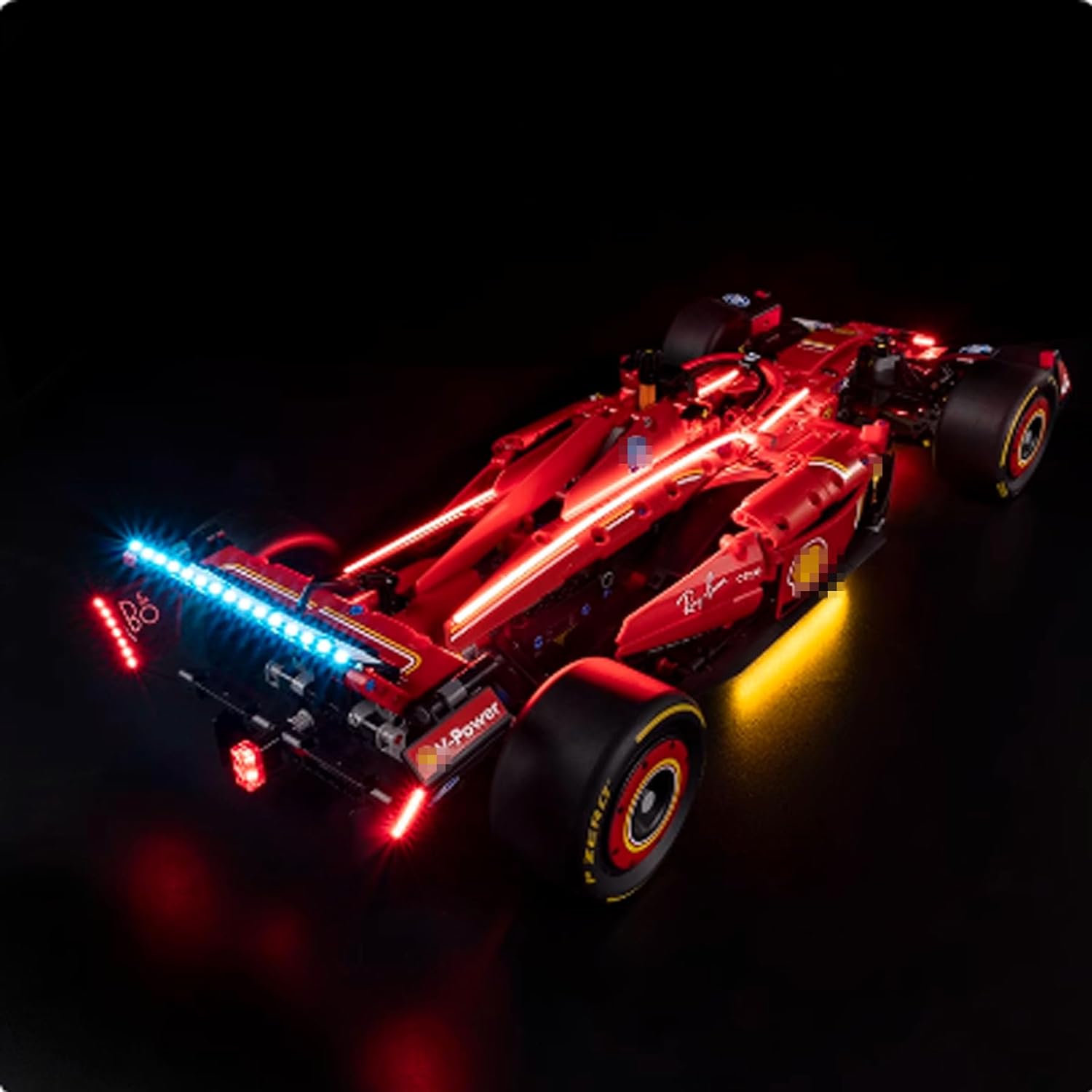 LED Lighting Kit Compatible with Lego 42207 F1 Racing car Series LED Light Set (Model Kit Not Included - Lighting Components Only) (Remote Control Version)