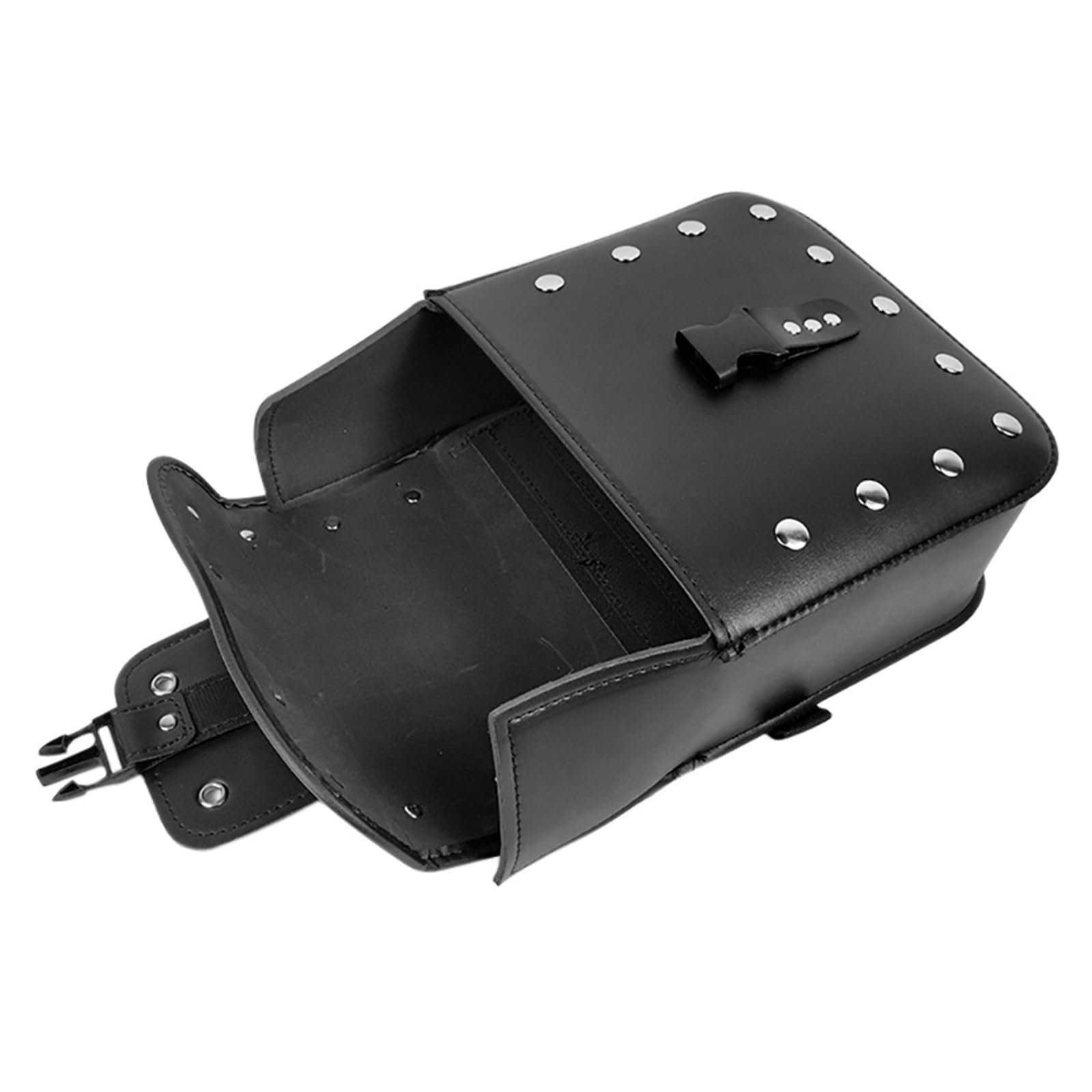 Lot De 2 Sacoches Latérales Universelles pour Moto, À Outils en Cuir PU pour Sportster XL883 XL1200