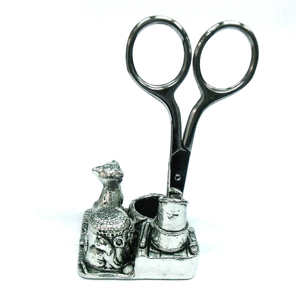 Amazon.co.jp: A.E.Williams ソーイングステーション ネコ ピューター