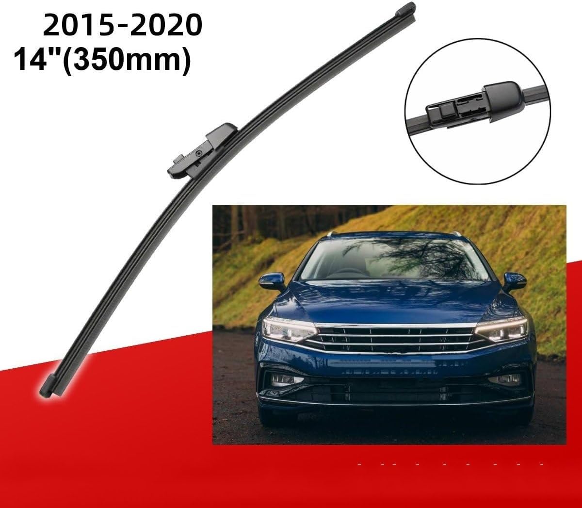 Tergilunotto Automobilistico per VW per P&Assat B8 Estate 2015-2020 26 "+18"+14" Parabrezza Anteriore Posteriore Spazzole Tergicristallo Spazzole Spazzole Tergicristallo Auto