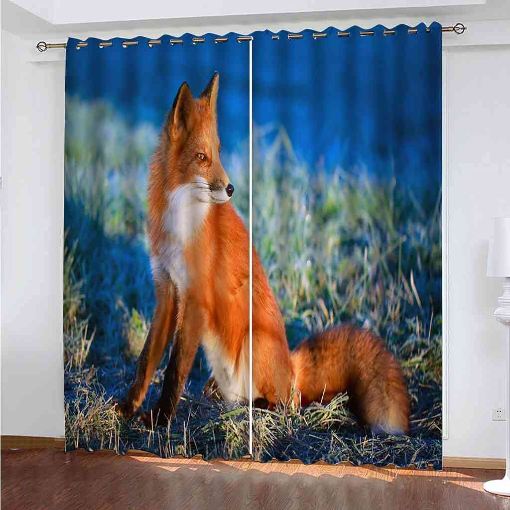 Rideaux occultants isolant thermique et phonique 3D renard