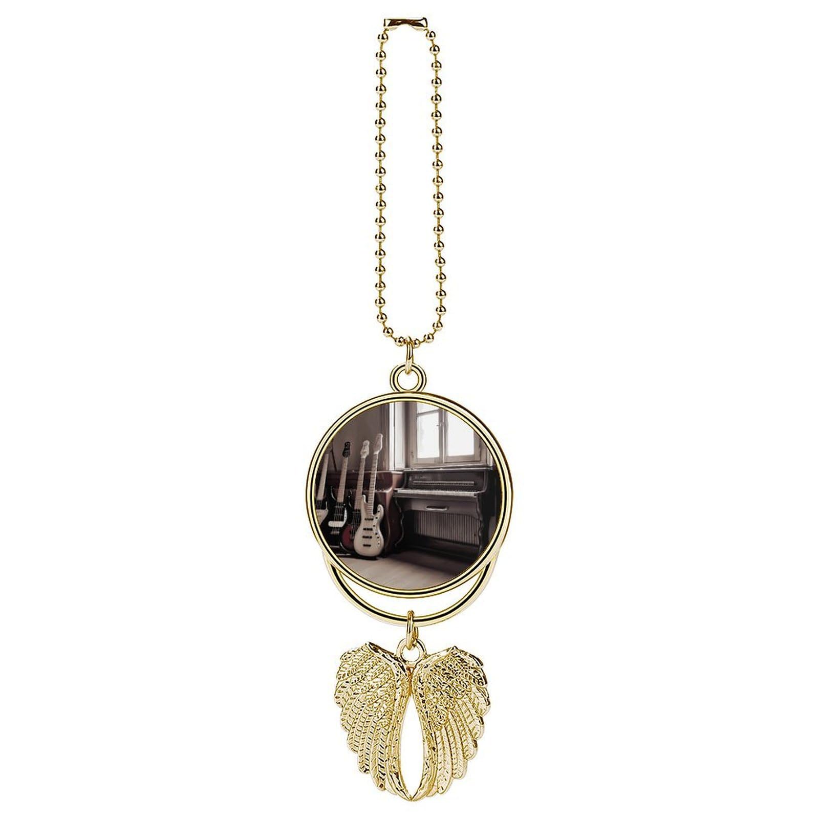Guitar Bass Music Musical Instruments Car Pendant Hanging Swing Auto Rear View Mirror Hanging Car Rear View Mirror Charm Truck Hanger Ornament Charm for Car Rear View Mirrors Accessories