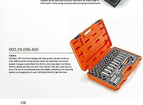 Miniatura 4 de Kit de caja de herramientas KTM de 60 piezas de 38 pulgadas SX EXC XC SXF SR JR 00029098100