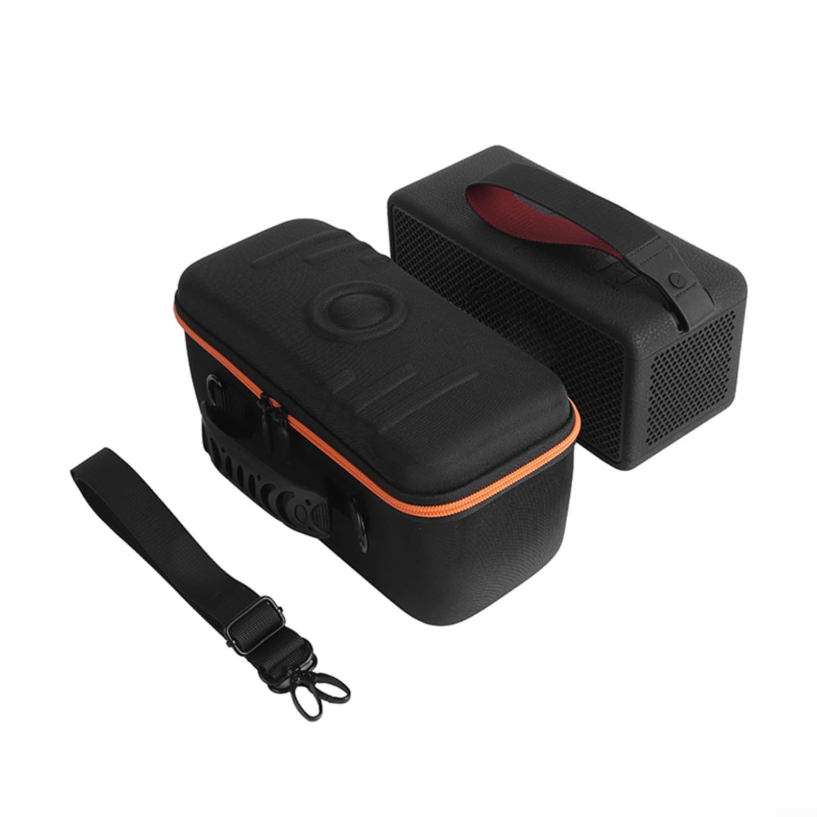 Custodia rigida da viaggio per altoparlanti Marshall Middleton II, impermeabile, con tracolla, resistente agli urti, 26 x 13 x 13,5 cm, colore nero/arancione per esterni e viaggi (arancione)