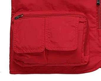 ECDAHICC Mens Casual Outdoor Work Safari Fishing Travel Photo Cargo Vest Jacket Quick Dry Waistcoat Multi Pockets
