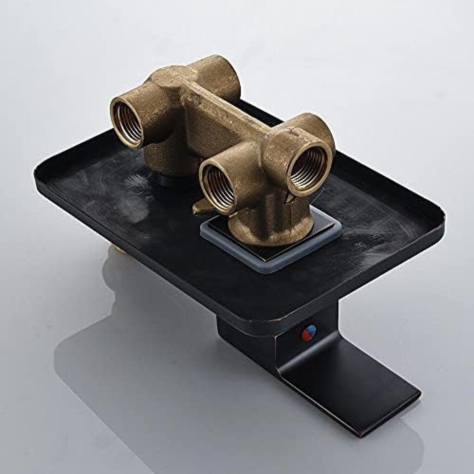 Juego de grifo de ducha de lluvia de bronce negro – Grifo mezclador de bañera montado en la pared de 12 pulgadas – Cabezal de ducha de 2 vías y 3 vías – Accesorios de baño elegantes para una