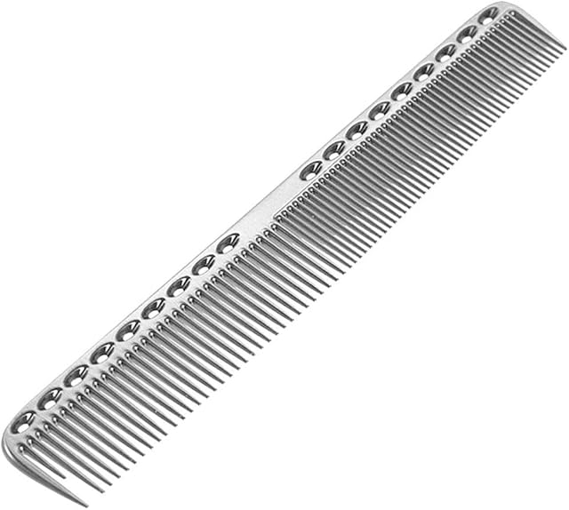Hair Combs Professional Aluminum Metal Cutting Comb Salon Comb,Hairdressing Comb,Master Barber Comb Hairdressing Hairbrush for Cutting and Hair Styling