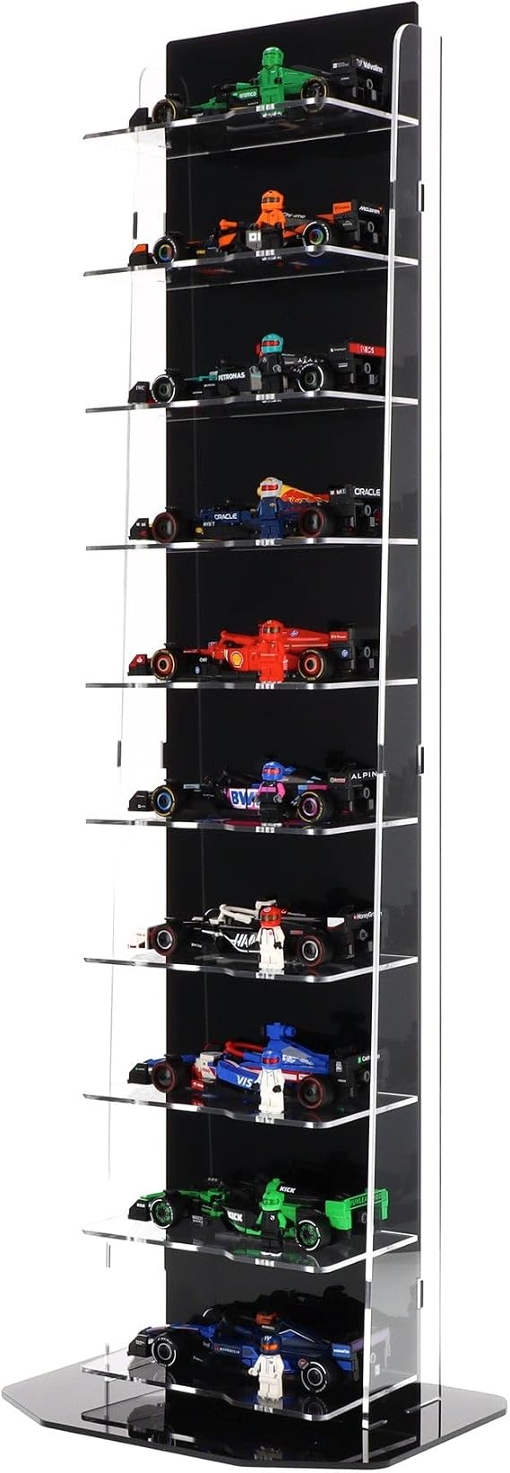 Display Stand compatible with LEGO 10 x Speed Champions: Formula 1 Range